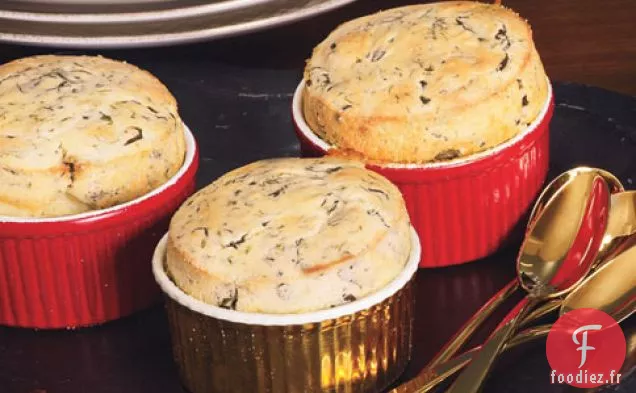 Soufflés aux épinards et au parmesan