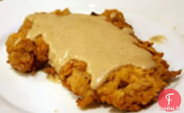 Dîner Ce soir: Steak de Poulet Frit avec Sauce à la Crème