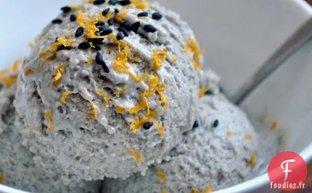 Ramassé : Crème Glacée au Sésame Noir et à l'Orange