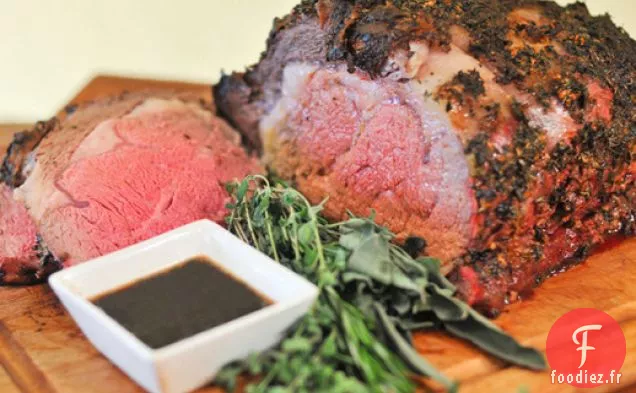 Rôti de Côtes Levées En Croûte D'Herbes Grillées