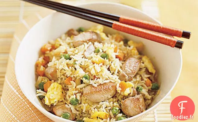 Riz Frit au Poulet aux Légumes