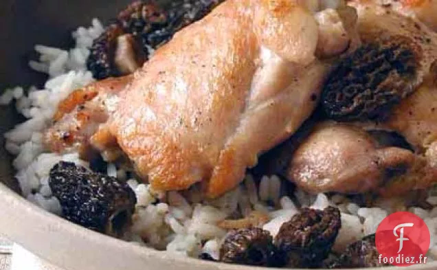Pollo con Jugo de Morillas (Poulet aux Morilles)