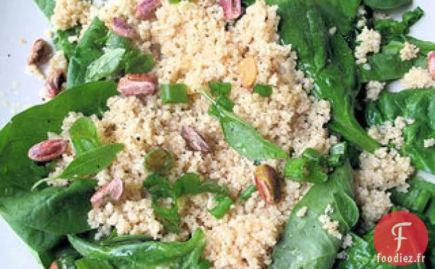 Salade De Couscous Aux Petits Épinards Et Pistaches