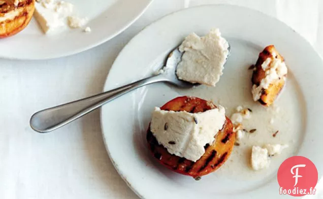 Pêches Grillées et Ricotta