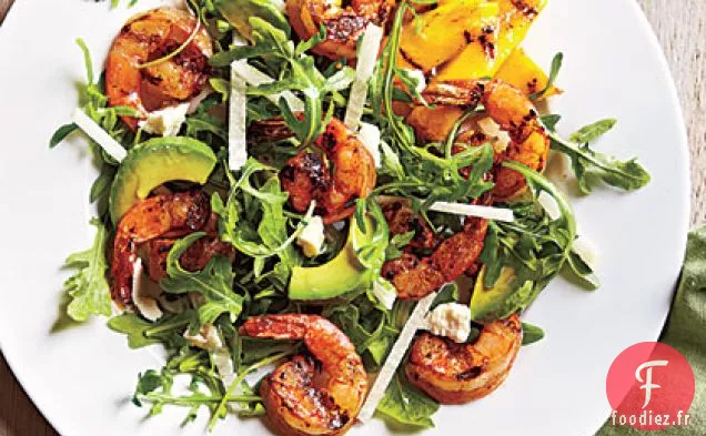 Salade de Crevettes Grillées au Citron