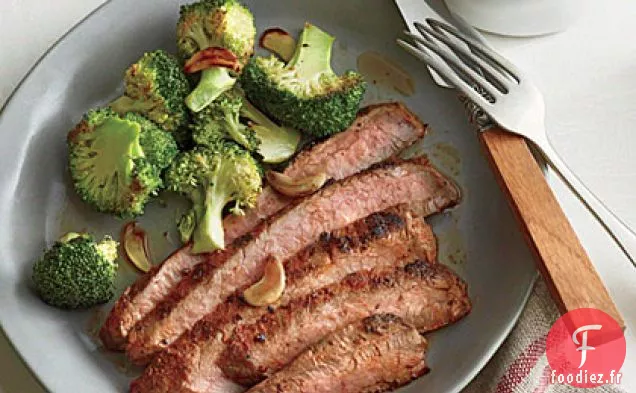 Steak de Flanc de Cow-Boy aux Haricots Sucrés et Fumés