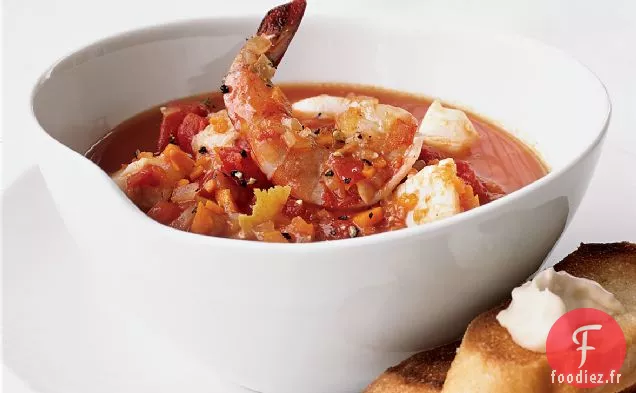 Ragoût de Fruits de mer avec Aïoli d'Anchois
