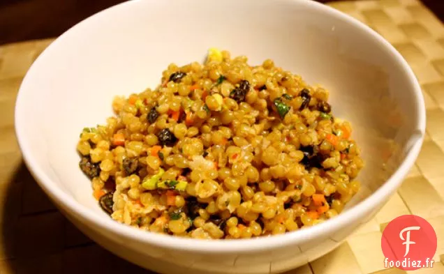 Salade de Baies de Blé à la Harissa et aux Pistaches