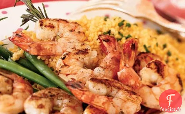 Brochettes de Crevettes au Romarin