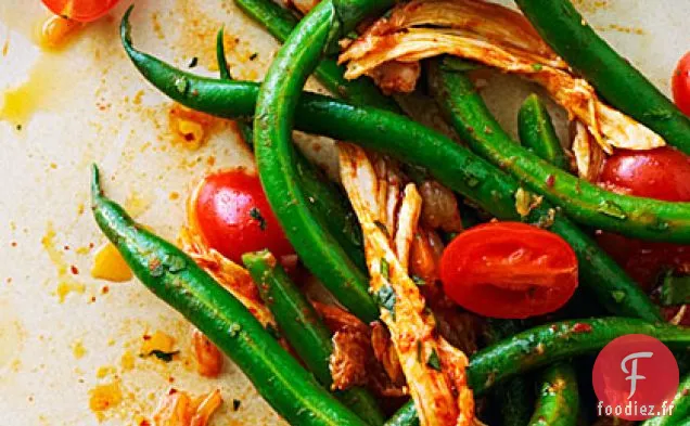 Salade de Poulet et Haricots Verts à la Coréenne