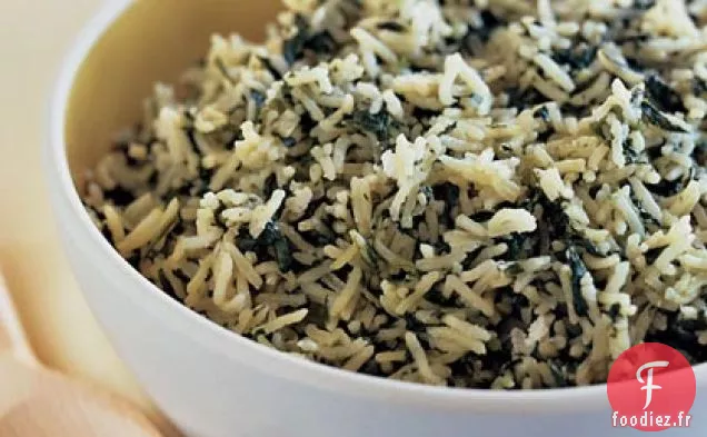 Riz Aux Épinards Saupoudré