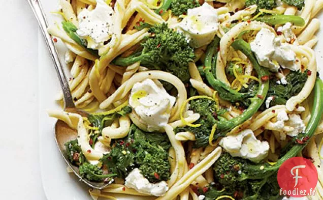 Pâtes Rabe au Brocoli Citronné