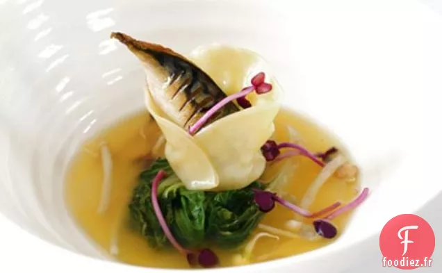 Bouillon De Poire Schezuan Aux Boulettes De Maquereau