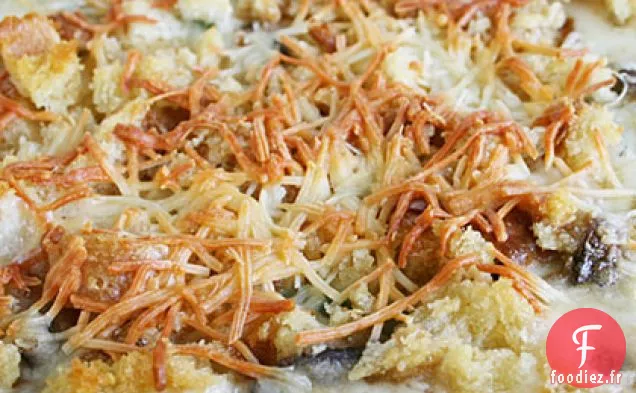 Casserole de Haricots Verts et Champignons Sauvages