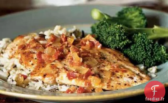 Poulet au Cidre et Sauce au Bacon