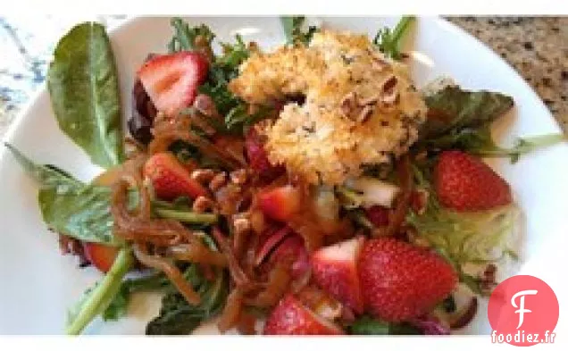Salade D'Épinards Au Fromage De Chèvre Cuit Au Four