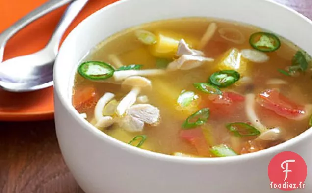 Soupe de Poulet à l'Ananas et Verveine Citronnée