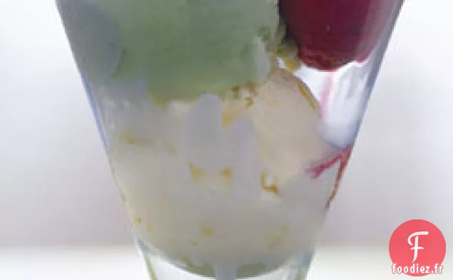 Crème Glacée au Basilic