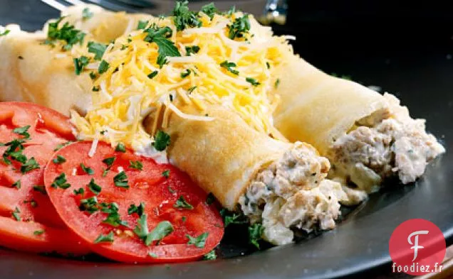 Crêpes Fourrées À la Saucisse