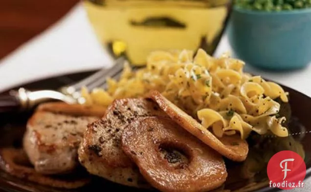Côtelettes de Longe de Porc aux Pommes à la Cannelle