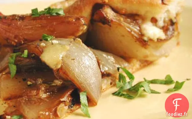 Tarte aux Oignons Rôtis au Fromage Bleu Maytag