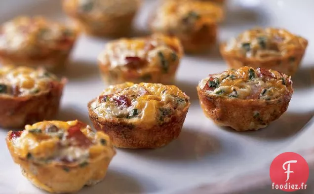 Mini Frittatas au Jambon et au Fromage