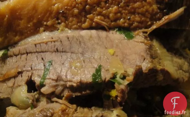 Poitrine au Gingembre, Zeste d'Orange et Tomate