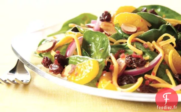 Salade d'Épinards Cheesy Sunshine