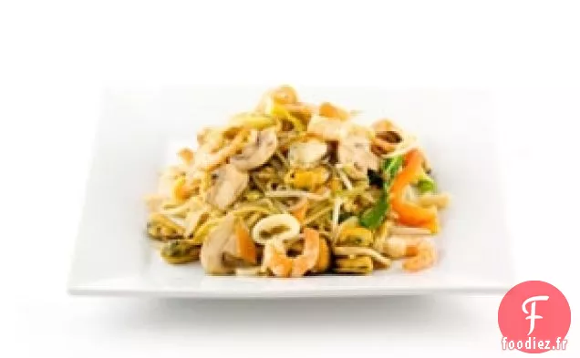 Sauté de Crevettes Et D'Épinards stimulant le Cerveau