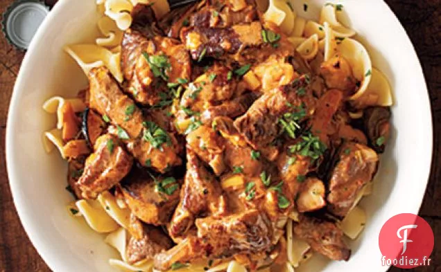 Stroganoff au Bœuf et aux Champignons
