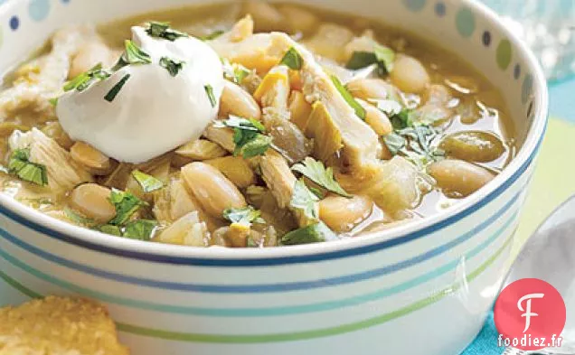 Chili aux Haricots Blancs et au Poulet