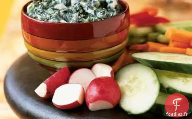 Trempette Persane aux Épinards et au Yogourt (Borani Esfanaj)