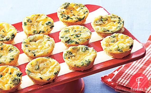 Mini Quiches Sans Croûte au Fromage