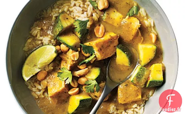 Ragoût de Curry Thaï à la Dinde et aux Courgettes