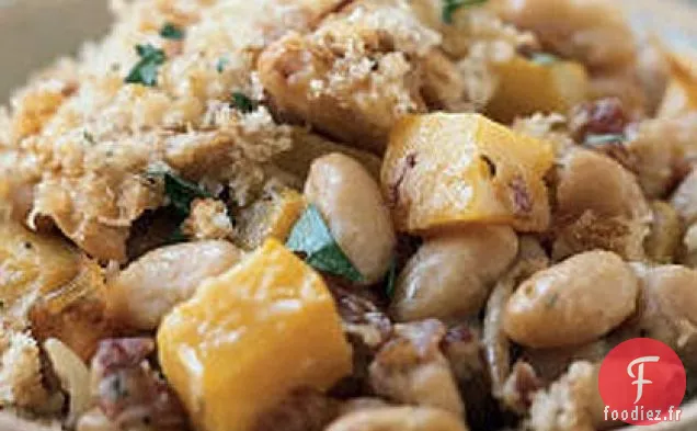 Cassoulet à l'Ail Rôti et Courge Musquée