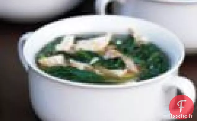 Stracciatella De Poulet Aux Bébés Épinards