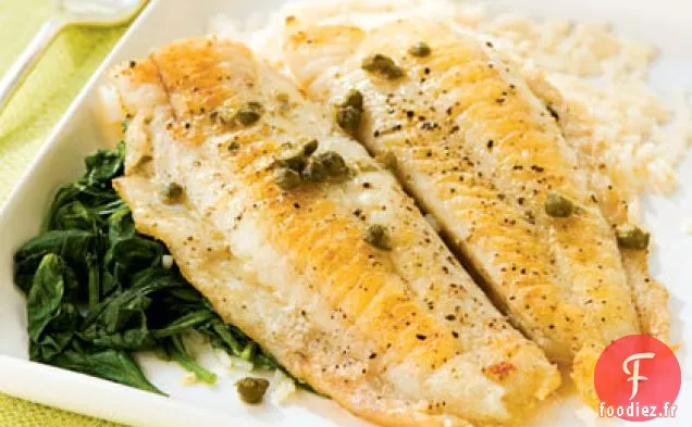 Piccata de Plie aux Épinards