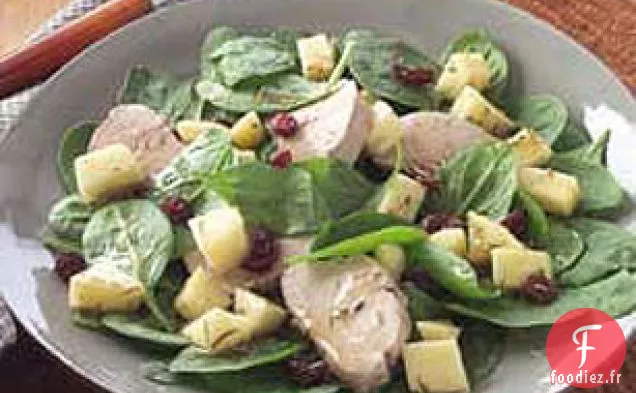 Salade de Porc Glacé au Miel et aux Épinards