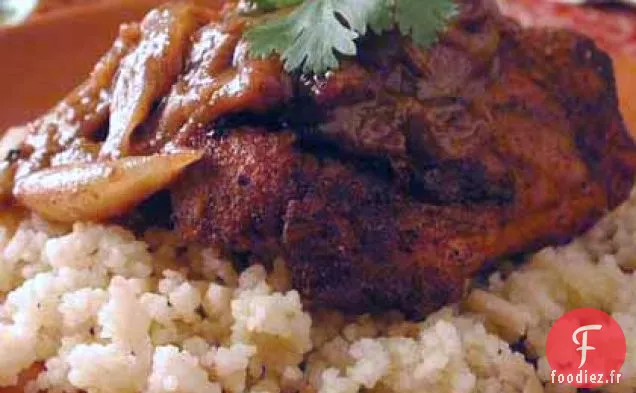 Poulet Marocain au Couscous aux Amandes