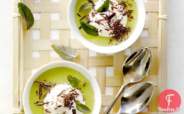Pots de Crème au Chocolat et à la Menthe