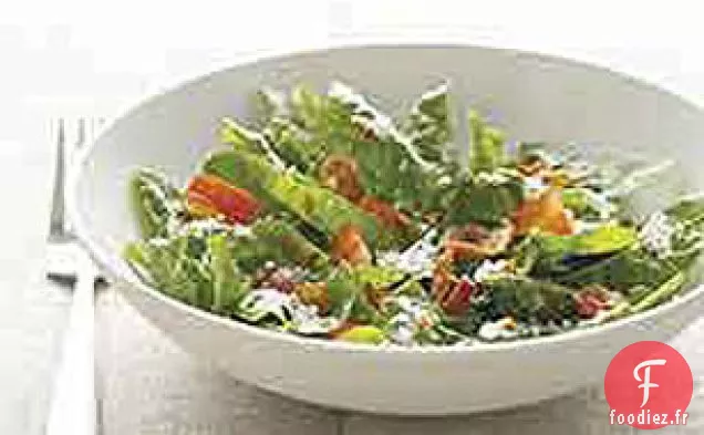 Salade d'Épinards au Parmesan et au Bacon