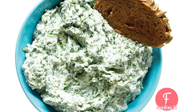 Trempette Crémeuse aux Épinards et au Parmesan