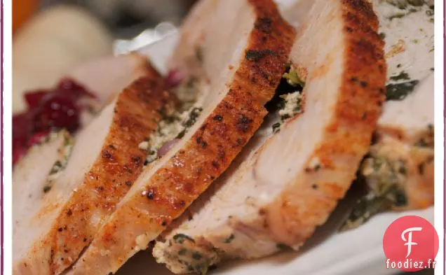 Poitrine de Dinde Farcie à la Ricotta aux Épinards {à la Grenade}