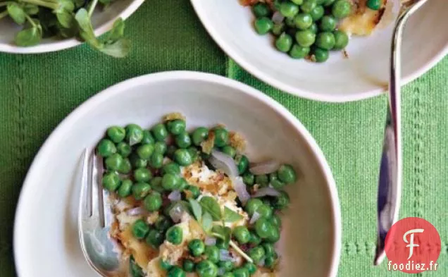 Pois de Deborah Madison avec Ricotta au Four et Chapelure