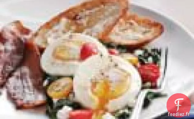 Œufs Pochés Aux Épinards Et À La Ricotta