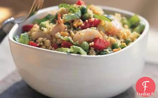 Salade de Crevettes au Sésame et Couscous