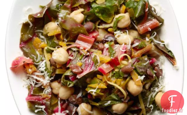 Salade de Bettes Chaudes aux Deux Haricots