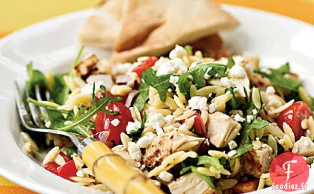 Salade de Poulet-Orzo au Fromage de Chèvre