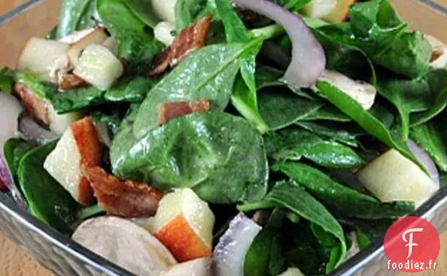 Salade D'Épinards À L'Érable - Vinaigrette De dijon