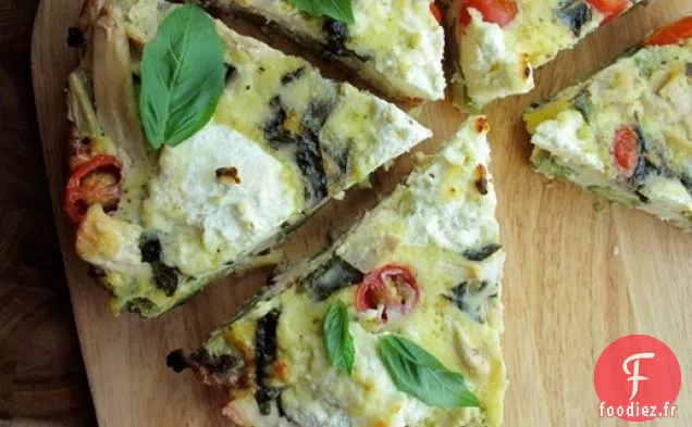 Frittata de Poulet, de légumes et de ricotta